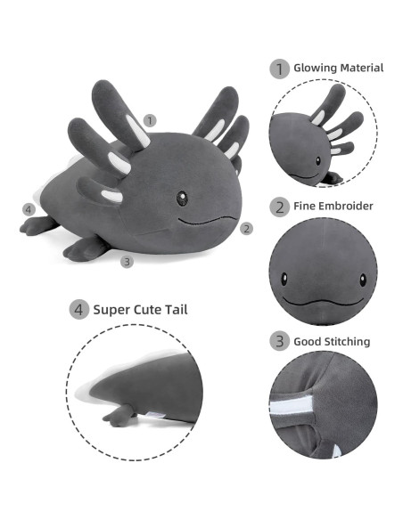 Juguete de Peluche Axolotl Luminiscente Niuniu Daddy 50.8 cm Juguete de Peluche Axolotl Luminiscente Niuniu Daddy 50.8 cm