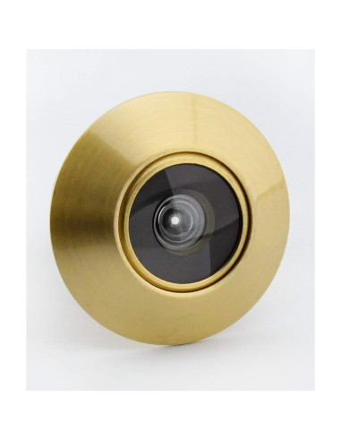 Mirilla de Seguridad Earl Diamond 200 Latón Sólido Oro Satinado