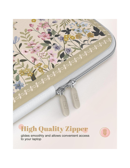 Funda para portátil iCasso 13" Beige - Acolchada y Ligera Funda para portátil iCasso 13" Beige - Acolchada y Ligera