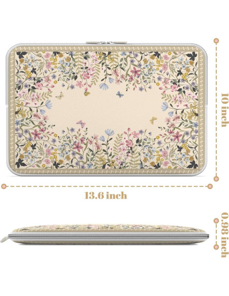 Funda para portátil iCasso 13" Beige - Acolchada y Ligera Funda para portátil iCasso 13" Beige - Acolchada y Ligera