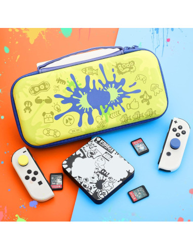 Funda de Transporte Dura RHOTALL Azul para Nintendo Switch