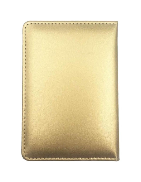 Funda de Pasaporte Missmore de Cuero PU con Logo EE. UU. - Champán Funda de Pasaporte Missmore de Cuero PU con Logo EE. UU. - Champán