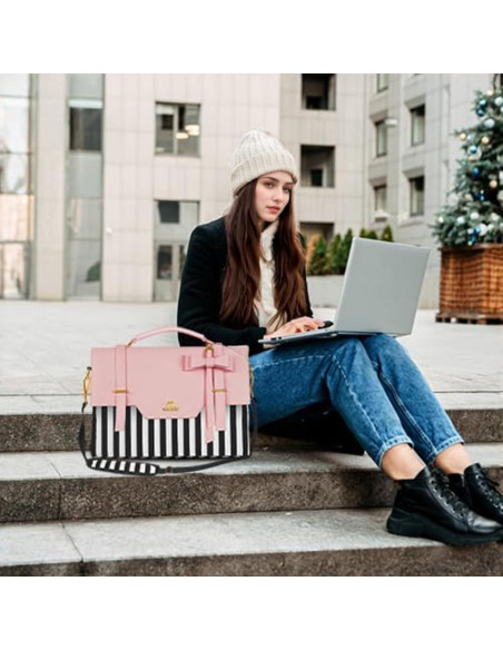 Bolsa para Laptop MATEIN Rosa 15.6" con RFID y Acolchado Bolsa para Laptop MATEIN Rosa 15.6" con RFID y Acolchado