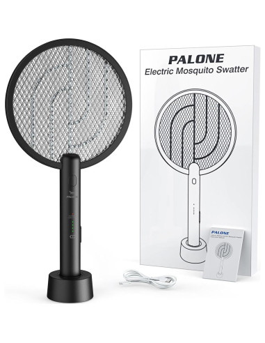 Raqueta Eléctrica para Moscas PALONE 4000V Batería Recargable