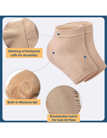 Calcetines Hidratantes para Talones Agrietados Mickee - 2 Pares Calcetines Hidratantes para Talones Agrietados Mickee - 2 Pares