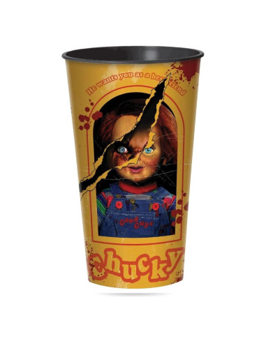 Taza Desechable Amscan Chucky 0.95 L Multicolor Halloween