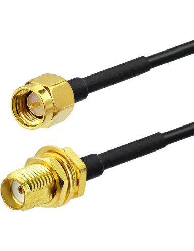 Cable Coaxial SMA Macho a Hembra 0.91m Superbat + 3 Adaptadores