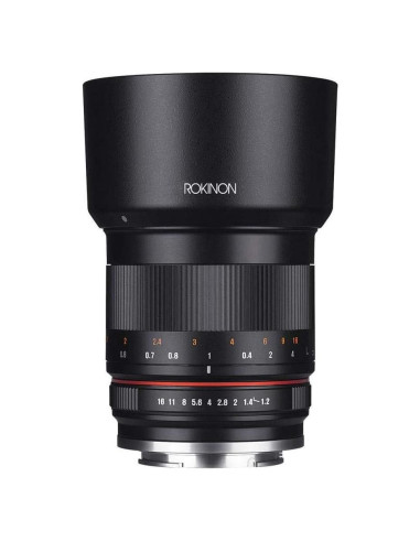 Lente Rokinon 50mm F1.2 AS UMC para Canon EF-M - Negro