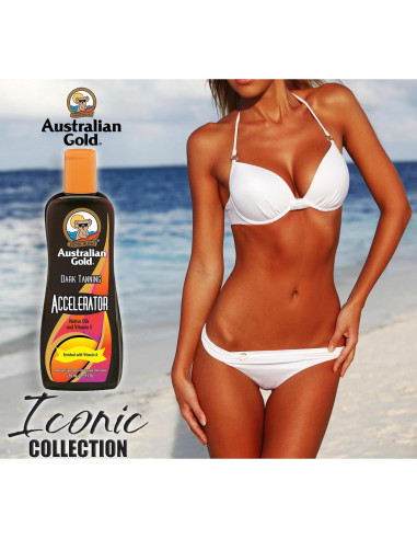 Loción Aceleradora de Bronceado Oscuro Australian Gold 250 ml