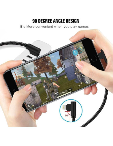 Cable Lightning APFEN 8.53m Cargador Rápido Nylon iPhone