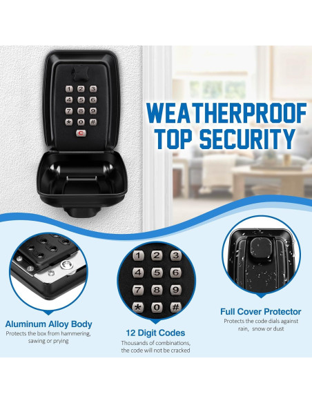 Caja de Seguridad para Llaves TNIIFXC G14 Impermeable 0.24L Caja de Seguridad para Llaves TNIIFXC G14 Impermeable 0.24L