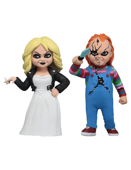 Figuras de Acción NECA Toony Terrors Chucky y Tiffany 7.6cm Figuras de Acción NECA Toony Terrors Chucky y Tiffany 7.6cm