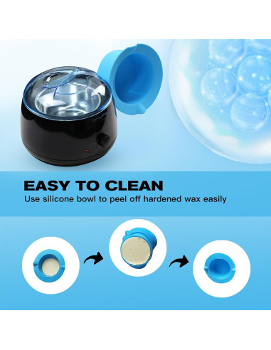 Kit de Depilación con Cera Dura Earaywax - Calentador Digital 16oz