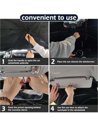Sombra para Parabrisas de Coche Carleef 140x78 cm Plegable