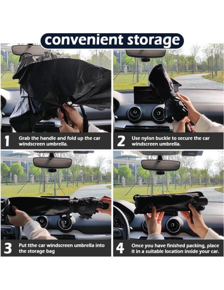 Sombra para Parabrisas de Coche Carleef 140x78 cm Plegable Sombra para Parabrisas de Coche Carleef 140x78 cm Plegable
