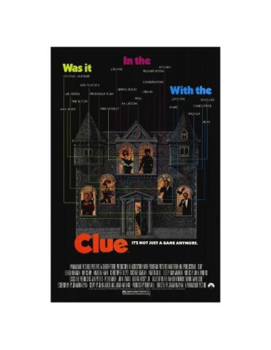 Póster de Película Clue 68.6 x 101.6 cm - Estilo A