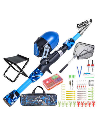Set de Caña de Pesca para Niños CODEK 170cm Todo en Uno
