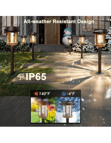 Luces de Camino Solares XMCOSY+ 20 LM IP65 Paquete de 4