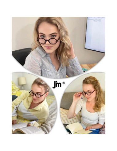 Set de 4 Gafas de Lectura Redondas Retro JM - Unisex 1.0x