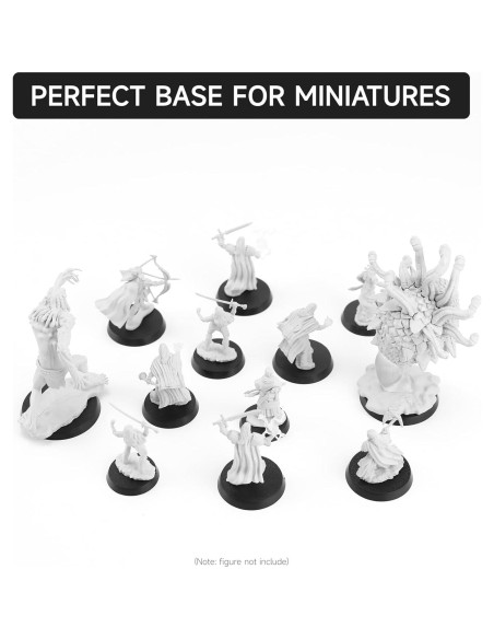 100 Piezas Bases de Acrílico para Miniaturas 25-40mm DisplayMore 100 Piezas Bases de Acrílico para Miniaturas 25-40mm DisplayMore