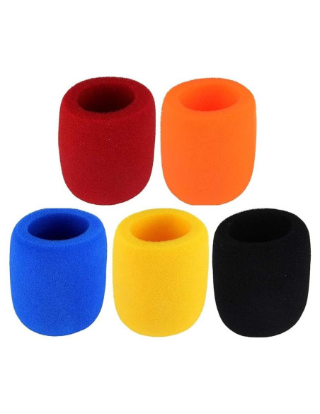 Funda de micrófono espuma alta densidad - Paquete de 5 unidades Funda de micrófono espuma alta densidad - Paquete de 5 unidades