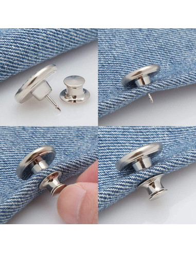 6 Botones Removibles de Jeans GOLD XIONG PADISHAH - Metal