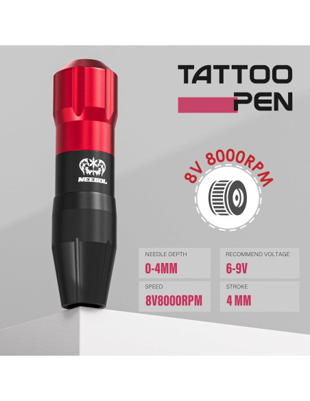 Kit de Tatuaje Inalámbrico Neebol - 2 Baterías, 20 Agujas, 10 Tintas Kit de Tatuaje Inalámbrico Neebol - 2 Baterías, 20 Agujas, 10 Tintas