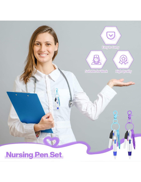 Conjunto de bolígrafos mini Sabary para enfermeras - 8 piezas Conjunto de bolígrafos mini Sabary para enfermeras - 8 piezas