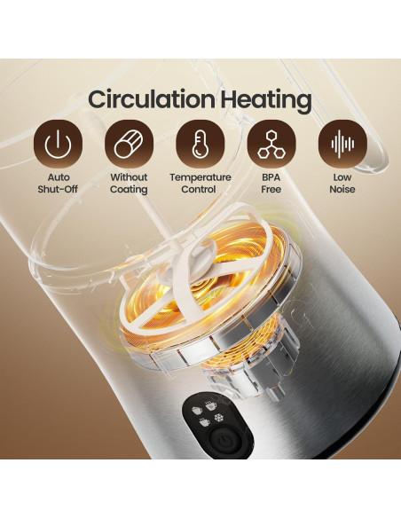 Espumador y Vaporizador de Leche Eléctrico TOPZEE TMF-350-SIL 500ml Espumador y Vaporizador de Leche Eléctrico TOPZEE TMF-350-SIL 500ml