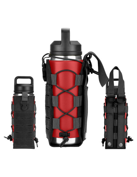 Soporte Táctico para Botellas Ullnosoo Negro Ajustable 0.47-1.89L Soporte Táctico para Botellas Ullnosoo Negro Ajustable 0.47-1.89L