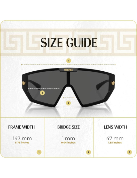 Gafas de sol Versace VE4461 Unisex con Lente de Repuesto Gafas de sol Versace VE4461 Unisex con Lente de Repuesto