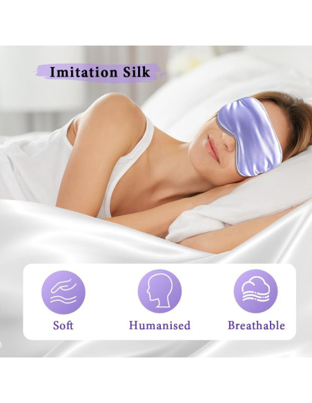 Máscaras de Ojos Refrigerantes y de Sueño Seda 4 Piezas Máscaras de Ojos Refrigerantes y de Sueño Seda 4 Piezas