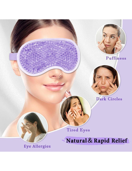 Máscaras de Ojos Refrigerantes y de Sueño Seda 4 Piezas Máscaras de Ojos Refrigerantes y de Sueño Seda 4 Piezas