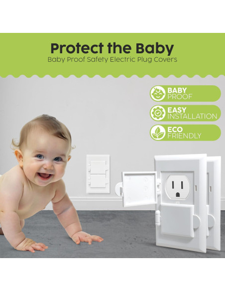 Cubiertas de Enchufes para Niños - Seguridad Eléctrica - Paquete de 2 Cubiertas de Enchufes para Niños - Seguridad Eléctrica - Paquete de 2