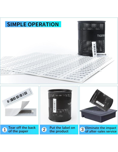 Etiquetas de Seguridad Acousto-Magnéticas SUN-HOMESHINE 2000PCS Etiquetas de Seguridad Acousto-Magnéticas SUN-HOMESHINE 2000PCS