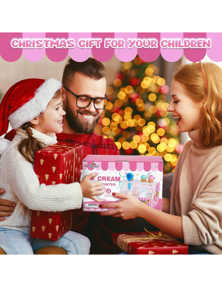 Juego de Mostrador de Helados Dreamon 38 PCS para Niños Juego de Mostrador de Helados Dreamon 38 PCS para Niños