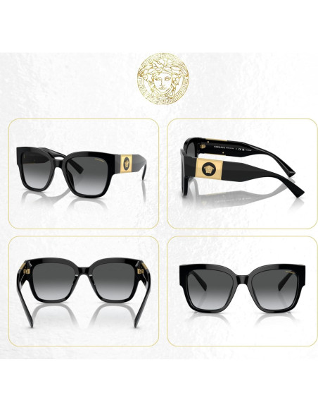Gafas de sol cuadradas Versace VE4437U para mujeres con kit Gafas de sol cuadradas Versace VE4437U para mujeres con kit