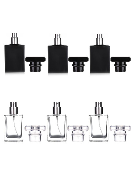 Paquete de 6 botellas de perfume recargables 30ml vidrio Paquete de 6 botellas de perfume recargables 30ml vidrio