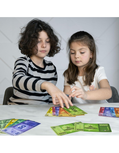 Dinero de Juego Queensell para Monopoly - 480 Billetes de Papel