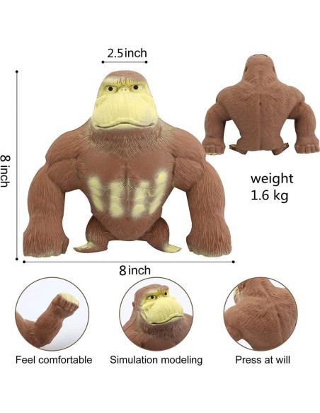 Gorila de Goma Relleno de Arena Elástico YJHWLF 1.32kg Gorila de Goma Relleno de Arena Elástico YJHWLF 1.32kg