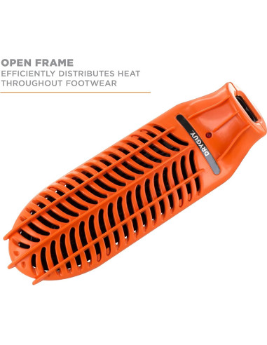 Secador de Zapatos Portátil DryGuy 02139 Naranja y Negro