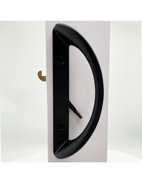 Juego de Manijas para Puerta Corrediza ALLYWASAI Negro 3.81-4.45 cm Juego de Manijas para Puerta Corrediza ALLYWASAI Negro 3.81-4.45 cm