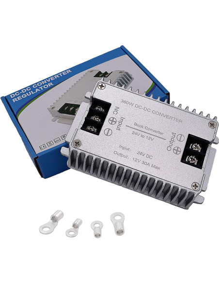 Convertidor de Voltaje DC-DC 24V a 12V 30A 360W Valefod Convertidor de Voltaje DC-DC 24V a 12V 30A 360W Valefod