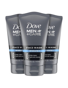 Limpiador Facial Hidratante Dove Men+Care 3x5 Oz para Piel Seca