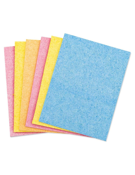 Hojas de Esponja Comprimida Hygloss 6 Pcs 7.6x10.2 cm Colores Variados Hojas de Esponja Comprimida Hygloss 6 Pcs 7.6x10.2 cm Colores Variados