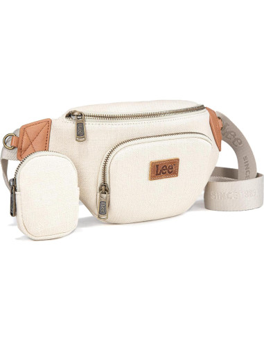 Mochila de Cintura Montana West Lee Beige 31.75x8.89x15.24cm