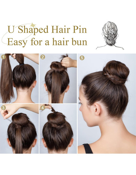 Horquillas para Cabello IKOCO 100Pcs 5.08cm y 6.99cm Negro Horquillas para Cabello IKOCO 100Pcs 5.08cm y 6.99cm Negro