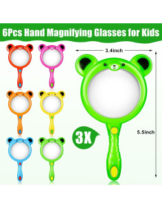 6 Lupas Coloridas para Niños TORINALITAL - 13.97 cm 2