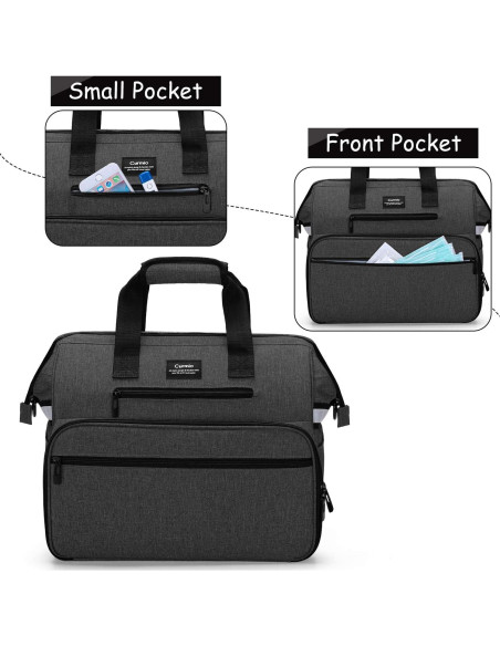 Bolsa Médica CURMIO para Enfermeras, Negra, 42x25x37 cm Bolsa Médica CURMIO para Enfermeras, Negra, 42x25x37 cm