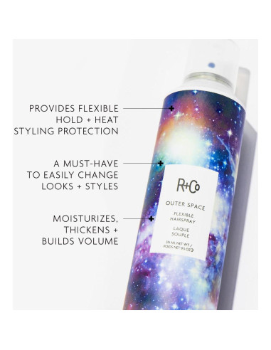 Laca Flexible R+Co Outerspace 90g - Volumen y Brillo